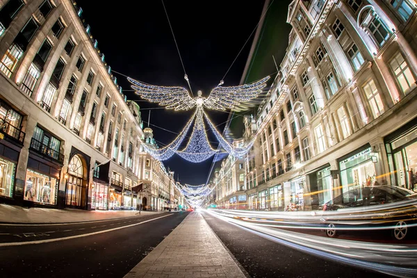 Regent Street Decorated Christmas — Stock Photo, Image