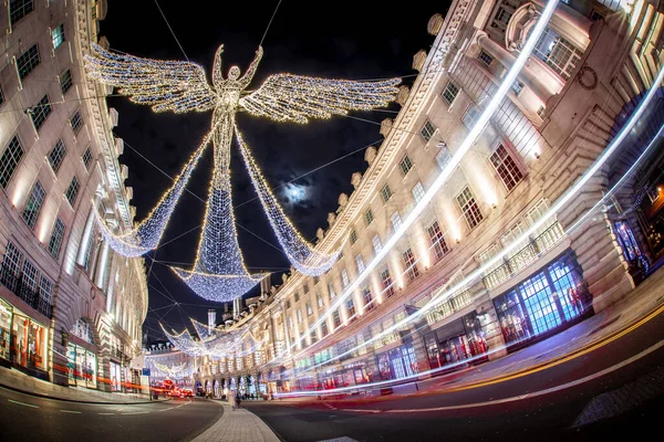Regent Strada Decorata Natale — Foto Stock