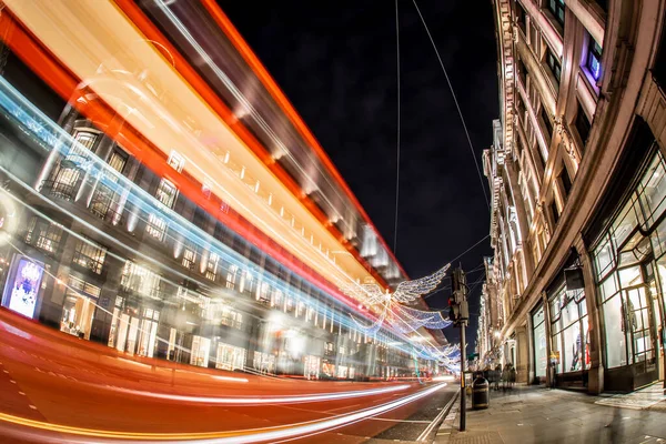 stock image Regent street decorated for Christmas