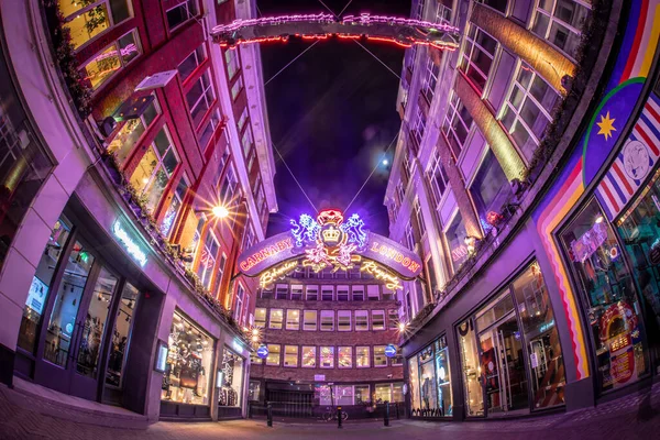 Carnaby Dekoriert Für Weihnachten London — Stockfoto