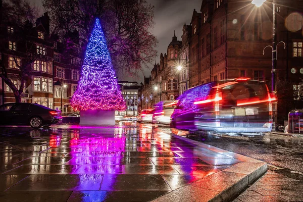 Christmas Tree Mayfair London — Stock Photo, Image