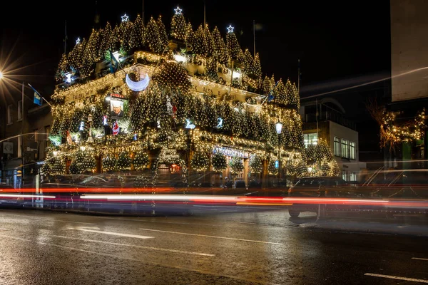Pub Weihnachtlich Dekoriert London — Stockfoto