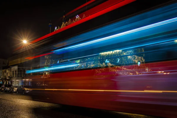 Pub Urządzony Boże Narodzenie Londynie — Zdjęcie stockowe