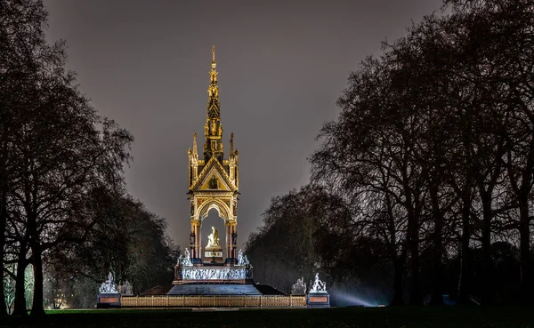 Μνημείο Albert Στο Hyde Park Λονδίνο — Φωτογραφία Αρχείου