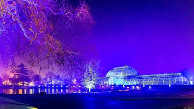 Noel zamanı Kew Gardens Pavyonu, Londra, İngiltere