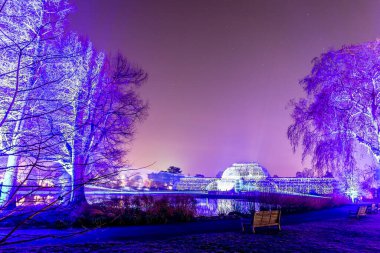 Noel zamanı Kew Gardens Pavyonu, Londra, İngiltere