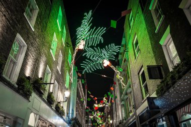 Noel ışıkları 2016 Carnaby, Londra, İngiltere