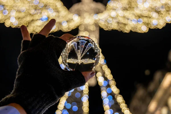 Christmas Decorations London Crystall Ball — Stock Photo, Image