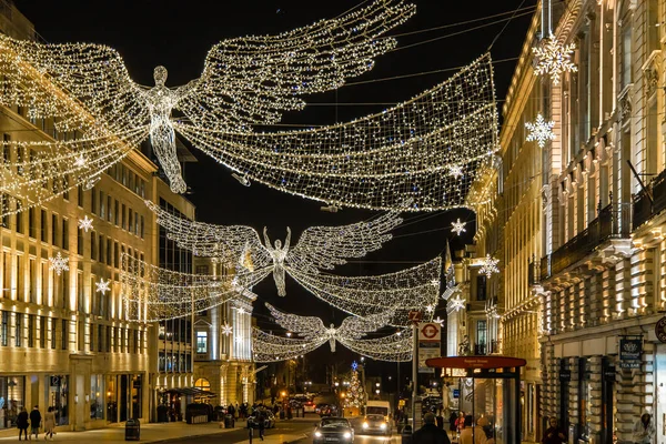 Рождественские Украшения Пикадилли Лондон — стоковое фото