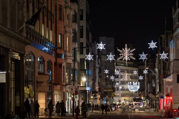 Regents Street Decorado Para Navidad 2017 Londres —  Fotos de Stock