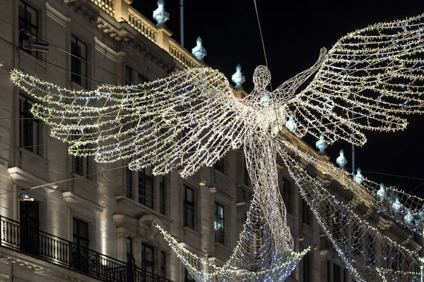 Regents Street Décoré Pour Noël 2017 Londres — Photo