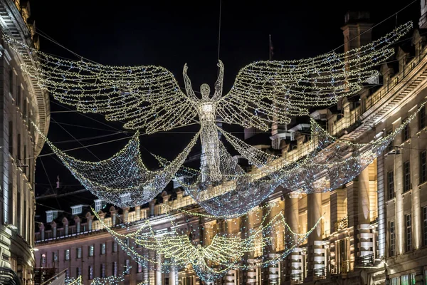 Regents Street Decorated 2017 Christmas Лондон — стоковое фото