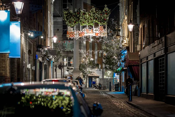 Sete Mostradores Época Natal Londres — Fotografia de Stock