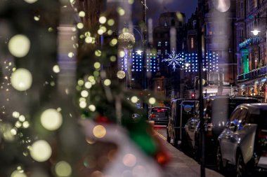 Noel akşamı Mayfair, Londra, İngiltere