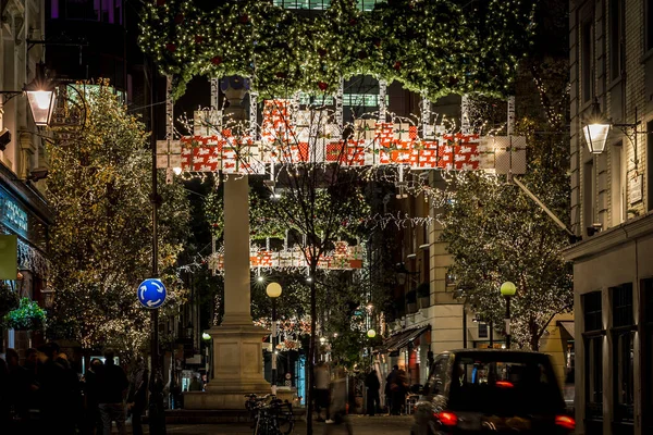 Sete Mostradores Época Natal Londres — Fotografia de Stock