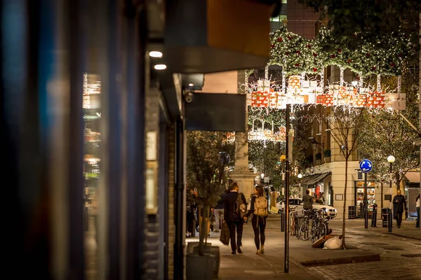 Sete Mostradores Época Natal Londres — Fotografia de Stock