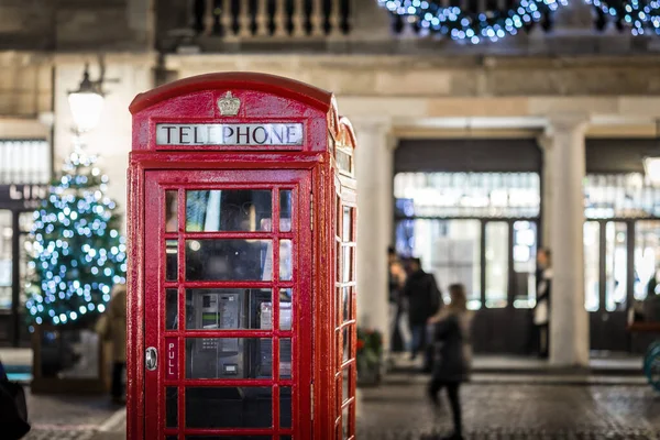 Telefono Covent Garden Nel Periodo Natalizio Londra — Foto Stock