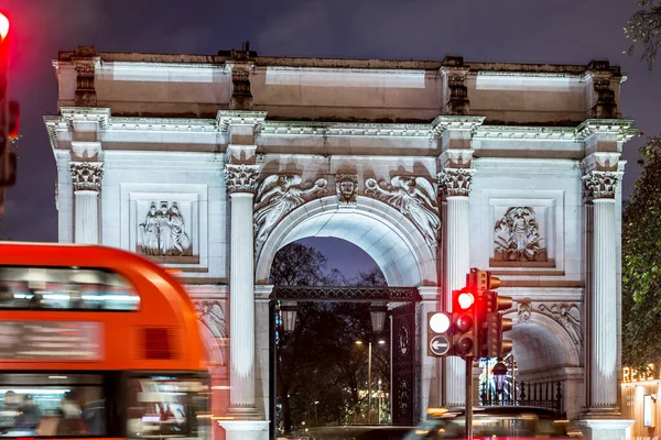 Marmeren Boog Londen Kersttijd — Stockfoto