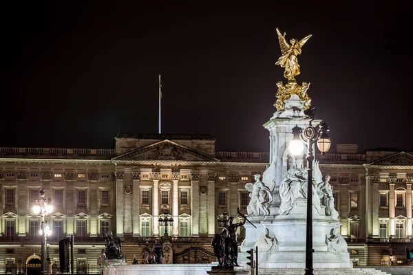 Buckingham Palast Der Winternacht London Großbritannien — Stockfoto