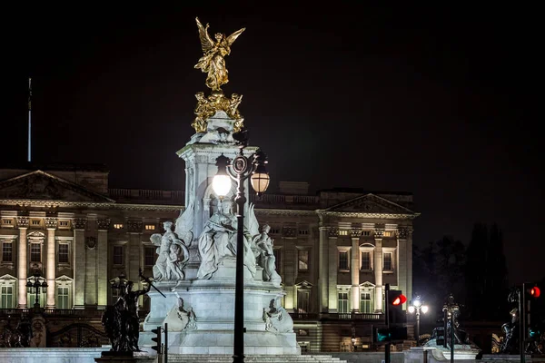 Palacio Buckingham Noche Invierno Londres Reino Unido — Foto de Stock