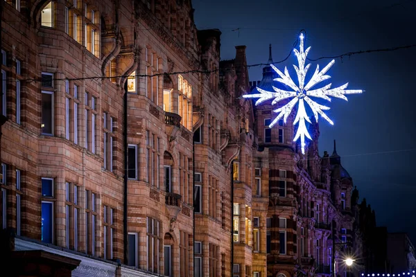 Mayfair Noche Navidad Londres Reino Unido — Foto de Stock