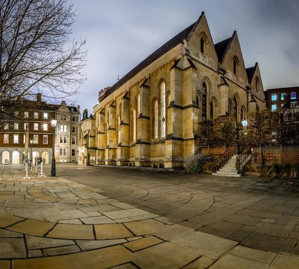 Tempio Londra Nella Notte — Foto Stock