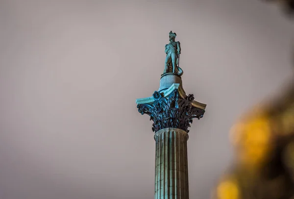 Nelson Column Trafalgar Square London — Stock Photo, Image