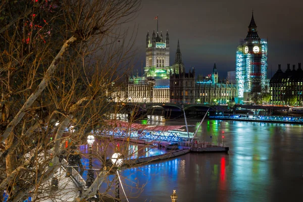 Big Ben Inşaat Halinde Londra Ngiltere — Stok fotoğraf