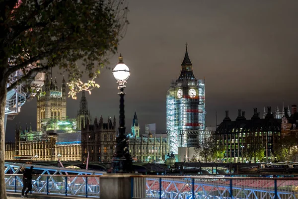 Big Ben Budowie Londyn Wielka Brytania — Zdjęcie stockowe