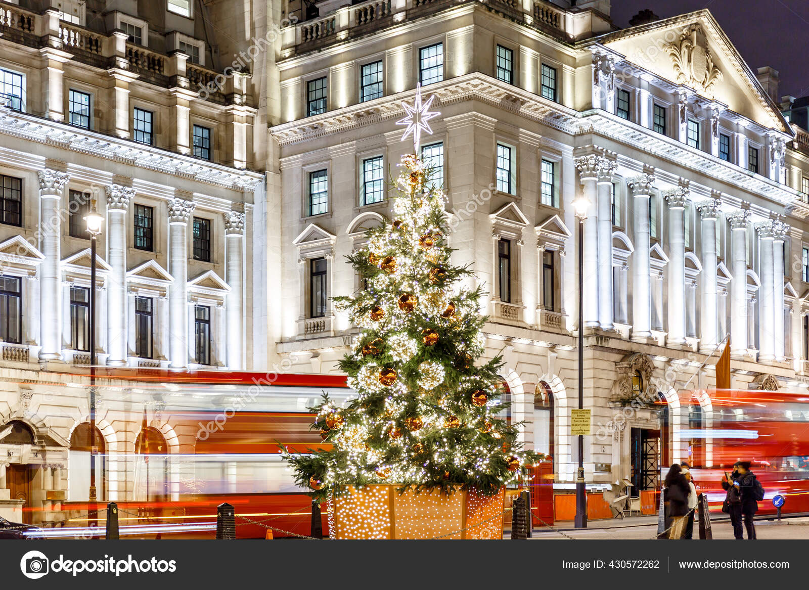 Árvore Natal Waterloo Lugar 2016 Londres Inglaterra — Fotografia de Stock  Editorial © @ #430572262