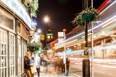 Londra, İngiltere 'de Noel ışıkları