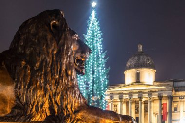 Londra, İngiltere 'de Noel ışıkları