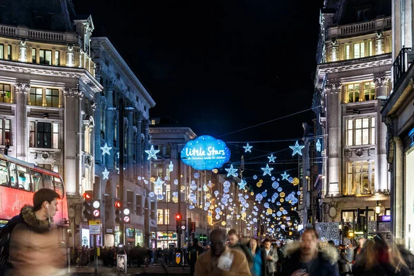 Luzes Natal 2016 Oxford Street Londres Inglaterra — Fotografia de Stock