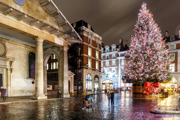 Luces Navidad 2016 Covent Garden Londres Inglaterra — Foto de Stock