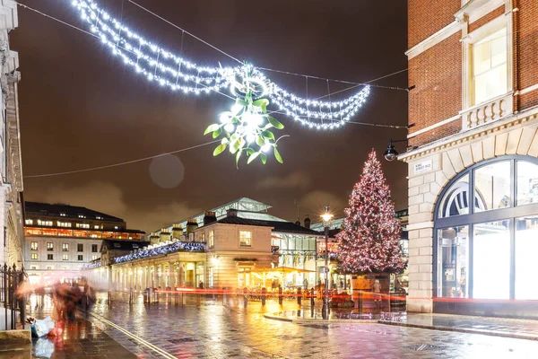 Kerstverlichting 2016 Covent Garden Londen Engeland — Stockfoto