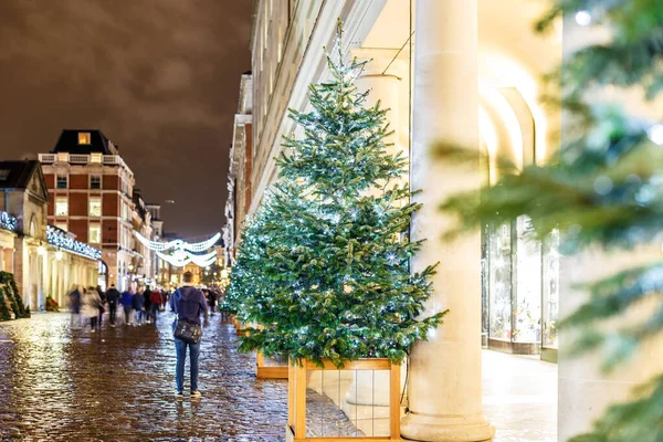 Świąteczne Lampki 2016 Covent Garden Londyn Anglia — Zdjęcie stockowe