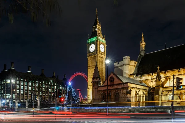 Gece Vakti Londra Büyük Ben — Stok fotoğraf