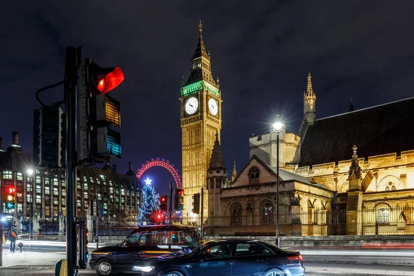 Big Ben Der Nacht London — Stockfoto