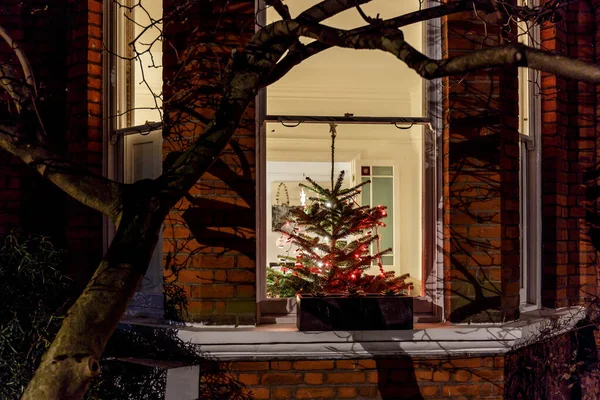 Maison Décorée Pour Noël Londres Royaume Uni — Photo