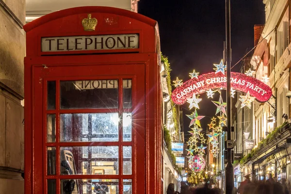 Luci Natale Londra Regno Unito — Foto Stock