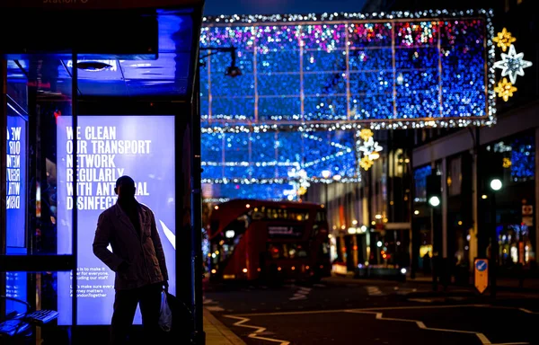 Póster Social Oxford Street Una Carretera Importante Ciudad Westminster West —  Fotos de Stock