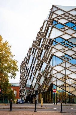 Sonbaharda Sheffield 'in merkez kısmının görüntüsü, İngiltere, İngiltere