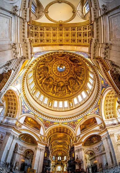 Wnętrze Katedry Pawła Londynie Anglia — Zdjęcie stockowe