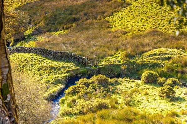 Uitzicht Peak District Een Berggebied Engeland Aan Zuidkant Van Pennines — Stockfoto