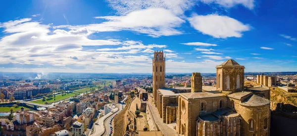 Spanya Nın Kuzeydoğu Katalonya Bölgesinde Antik Bir Şehir Olan Lleida — Stok fotoğraf