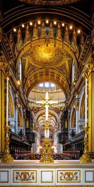 Vista Interior Catedral San Pablo Londres Inglaterra Reino Unido —  Fotos de Stock