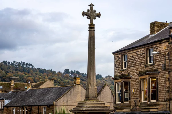 Pohled Bakewell Malé Tržní Město Civilní Farnost Derbyshire Dales Okresu — Stock fotografie