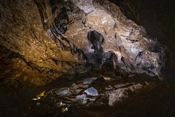 View Peak Cavern Also Known Devil Arse Castleton Derbyshire England — Foto de Stock