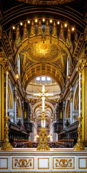 Vista Interior Catedral São Paulo Londres Inglaterra Reino Unido — Fotografia de Stock