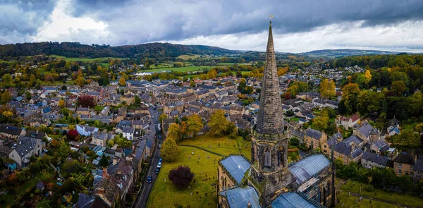 Bakewell Deki All Saints Kilisesi Derbyshire Derbyshire Dales Bölgesindeki Küçük — Stok fotoğraf